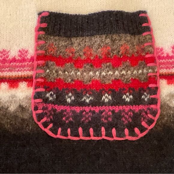 Sigrid Olsen Sport 100% Wool Sweater Cardigan Aztec Southwest Blanket Sz S - Picture 8 of 14